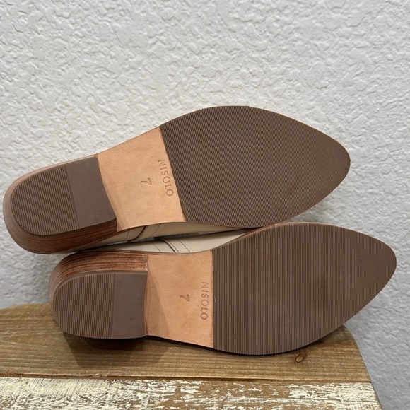 Nisolo Mia Everyday Leather Ankle Bootie Bone Size 7 - Picture 6 of 6